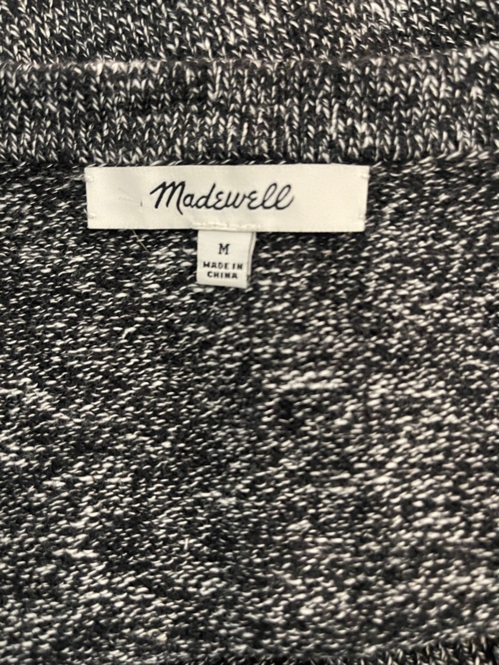 Madewell Square Neck Button Front Sweater Tank Cropped Knit Top - Picture 6 of 8